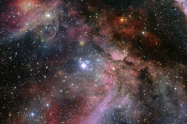 Nebula, cluster of stars in deep space. Science fiction art. Elements of this image furnished by NASA