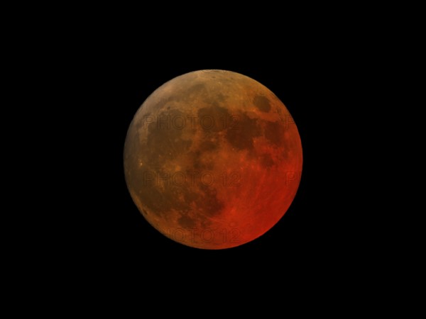 Super blood moon total eclipse