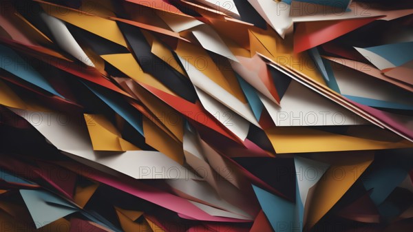 Abstract geometric background. Abstract Modern geometric Backgrounds. Abstract Backgrounds design. AI generated image