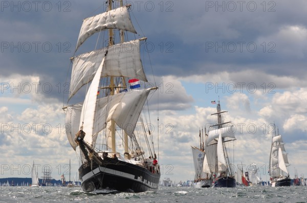 Baltic Sea, Windjammerparade, Kieler Förde, Kieler Woche, Kiel, Schleswig-Holstein, Germany, Europe