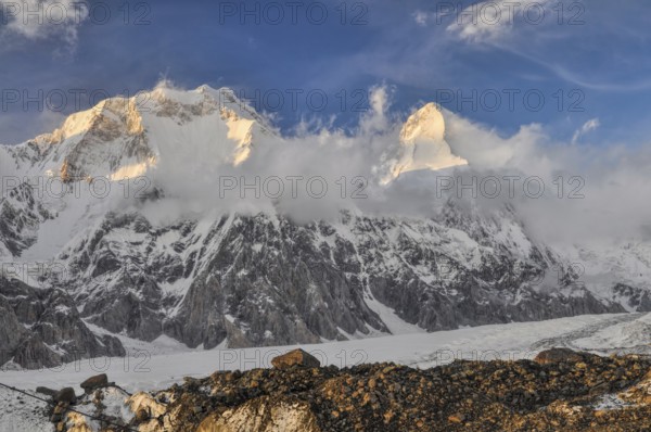 Picturesque view Tian Shan mountain range in Kyrgyzstan