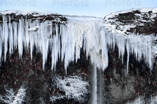 Frozen Waterfall near Vik Iceland