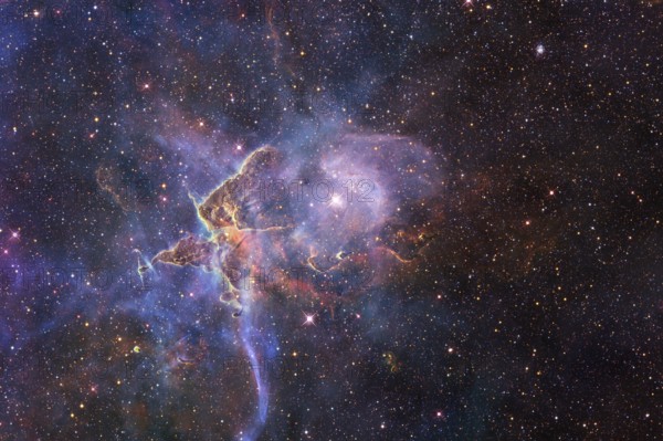 Starfield. Cosmos art. Elements of this image furnished by NASA