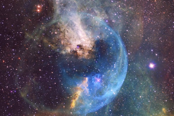 Nebula, cluster of stars in deep space. Science fiction art. Elements of this image furnished by NASA