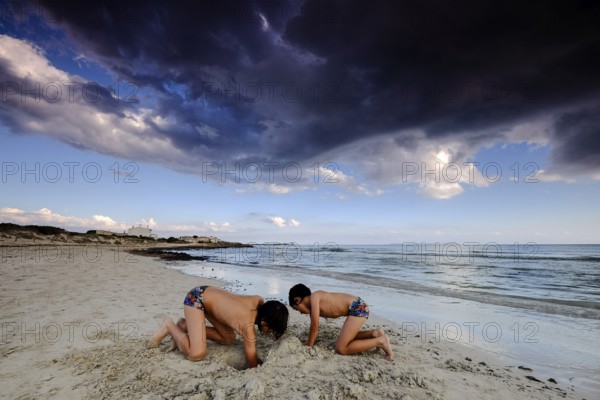 Ses Covetes beach, protected natural area, Campos, Mallorca, Balearic Islands, Spain, Europe