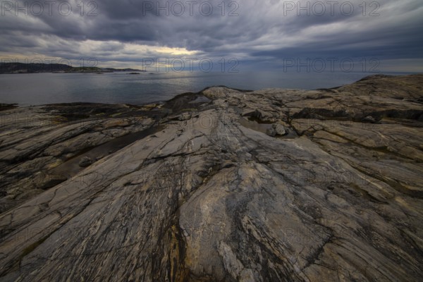 Sea coast, rocky coast, Norway, Europe