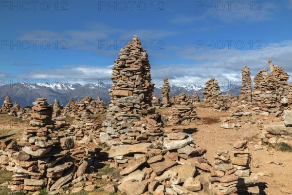 Stoanerne Mandln, stone figures on the Hohe Reisch, South Tyrol