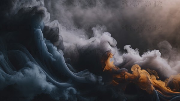 Creative Abstract fire smoke background. Abstract smoke waves Backgrounds. Abstract Backgrounds design. AI generated image
