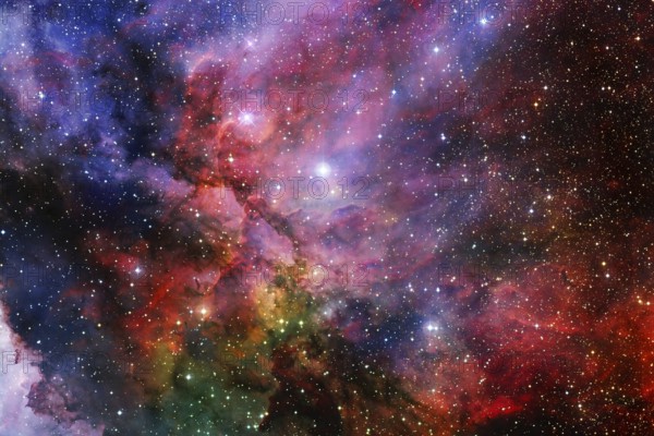 Beautiful galaxy somewhere in deep space. Cosmic wallpaper. Elements of this image furnished by NASA