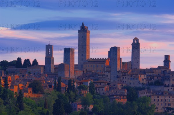San Gimignano, UNESCO World Heritage Site, Province of Siena, Tuscany, Italy, Europe