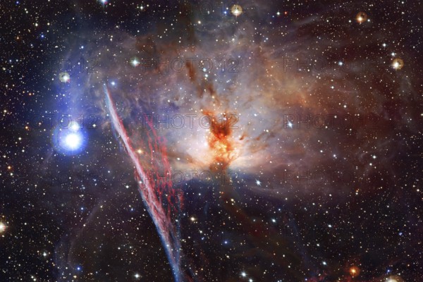 Awesome of endless cosmos. Science fiction wallpaper. Elements of this image furnished by NASA