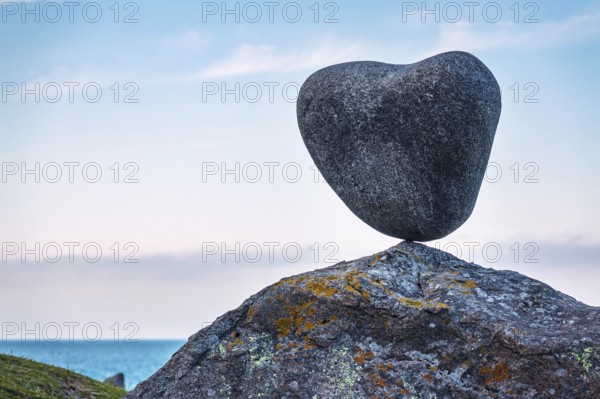 Coast with stone on the Lofoten Islands in Norway