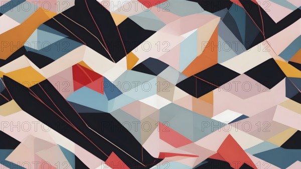 Abstract geometric background. Abstract Modern geometric Backgrounds. Abstract Backgrounds design. AI generated image