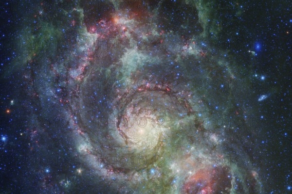 Outer space art. Starfield. Awesome nebulae. Elements of this image furnished by NASA