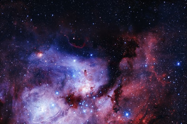 Beautiful galaxy somewhere in deep space. Cosmic wallpaper. Elements of this image furnished by NASA
