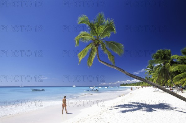 Beach on Saona Island, Parque Nacional del Este, Dominican Republic, Caribbean, Central America