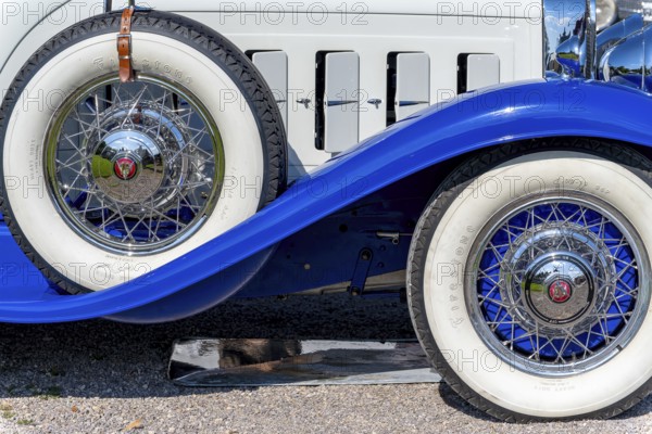 Vintage Cadillac 4335 V16 Convertible Coupe, USA 1930, 16-cylinder, 7. 410 cc, 175 hp, 4-speed, 2. 142 kg, 151 km h, Classic Gala, International Concours d'Elegance, Schwetzingen, Germany, Europe