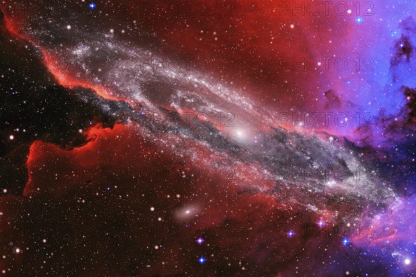 Awesome galaxy. Science fiction wallpaper. Elements of this image furnished by NASA
