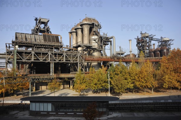 Blast furnace, Industrial Culture Route, disused industrial plant, Duisburg-Nord Landscape Park, formerly Meiderich Ironworks, Duisburg, Ruhr Area, North Rhine-Westphalia, Germany, Europe