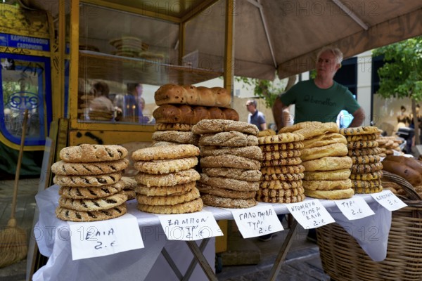 Athens Greece. Food stall downtown