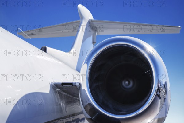 jet engine of an moder aircraft