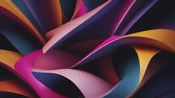 Artifical Intelligence generated abstract colorful background. Background with designed elegant abstraction colors. AI generated image