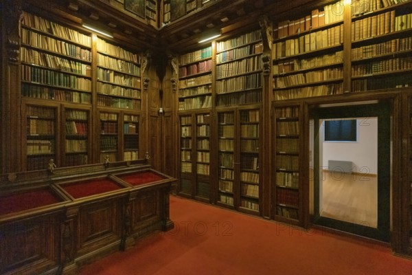Milan Italy. Biblioteca Ambrosiana. Ambrosian Library inside Pinacoteca Ambrosiana