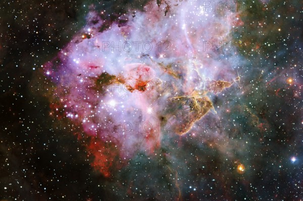 Starfield. Cosmos art. Elements of this image furnished by NASA