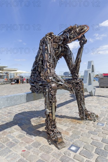 Zinc GlOBAL sculpture in Copenhagen, Denmark, Europe