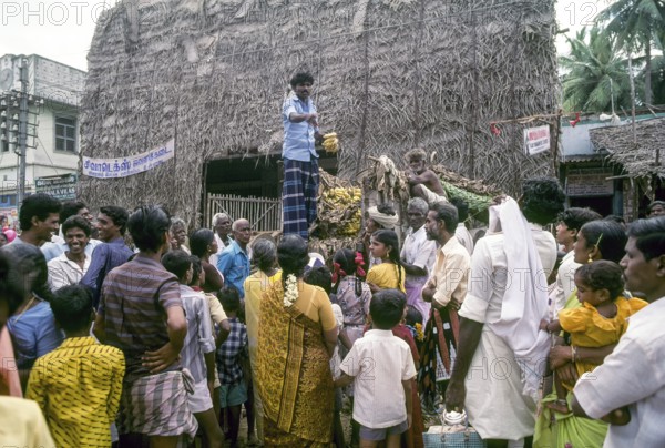 Street scene in Chidambaram, Tamil Nadu, South India, India, Asia