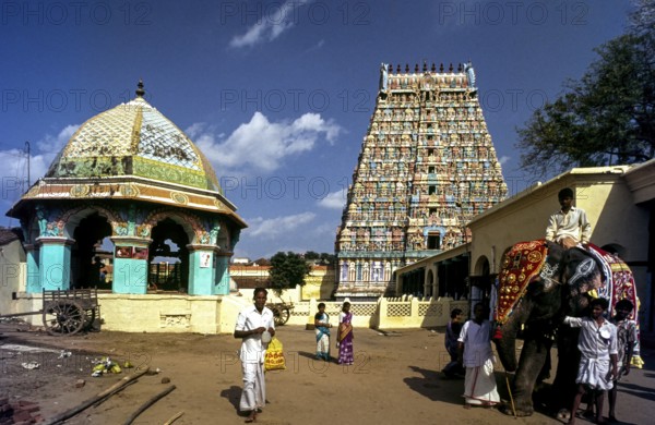 Kumbheswarar Siva temple in Kumbakonam, Tamil Nadu, India, Asia