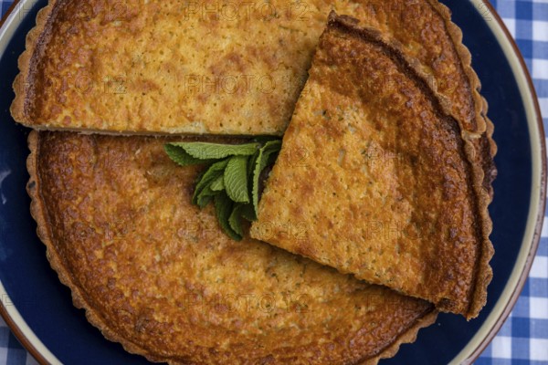 Flaó, typical cheese cake, Can Jeroni bakery, Sant Francesc, Formentera, Pitiusas Islands, Balearic Community, Spain, Europe