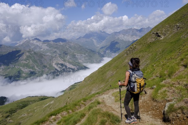Hill of Hourqueta d´Allanz, Pyrenees National Park, Hautes-Pyrenees, France, Europe