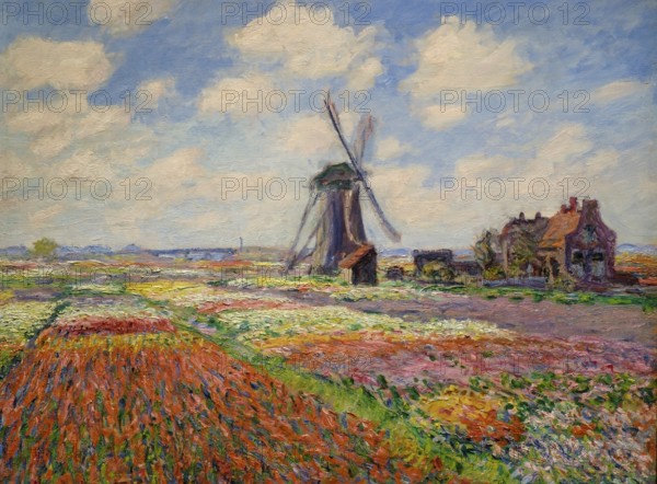 Claude Monet, Tulip Fields in Holland, 1886, oil on canvasMuseo de Orsay, Ministerio de Cultura y Comunicación Francés, Paris, France, Western Europe, Europe
