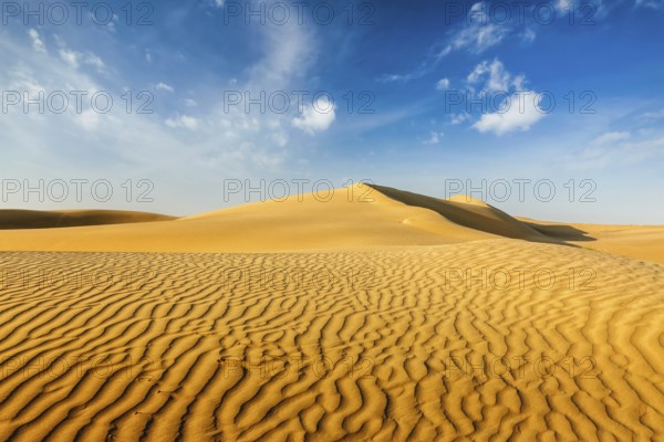 Dunes of Thar Desert. Sam Sand dunes, Rajasthan, India, Asia