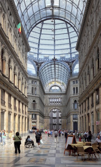 Galleria Umberto I, shopping arcade in the old town of Naples, Campania, Italy, Europe