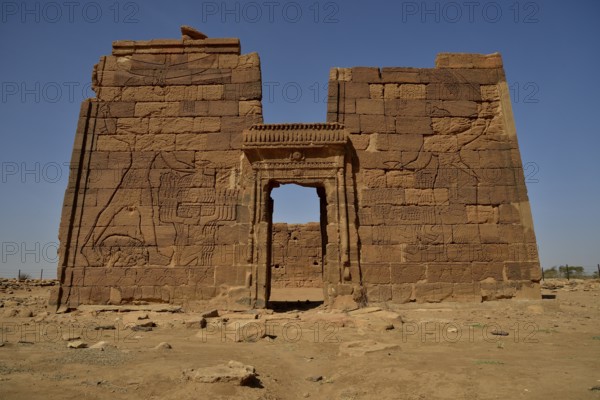 Lion Temple for the lion-deity Apedemak, Naga, Nubia, Nahr an-Nil, Sudan, Africa
