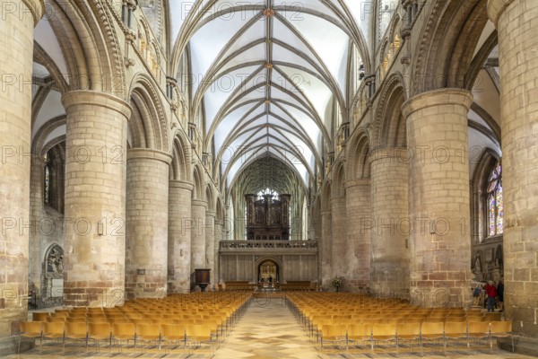 Interior of Gloucester Cathedral, England, Great Britain