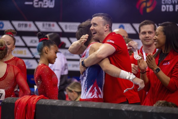 EnBW DTB-Pokal Stuttgart 2025, Mixed Cup***Picture: Great joy for the USA team after the victory