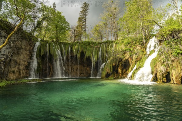 The Galovacki Buk waterfall in Plitvice Lakes National Park, Croatia, Europe