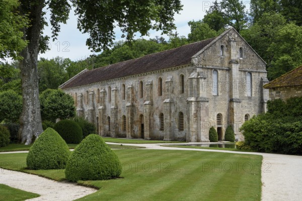Fontenay Cistercian Abbey, Unesco World Heritage Site, Cote d'Or, Burgundy, France, Europe