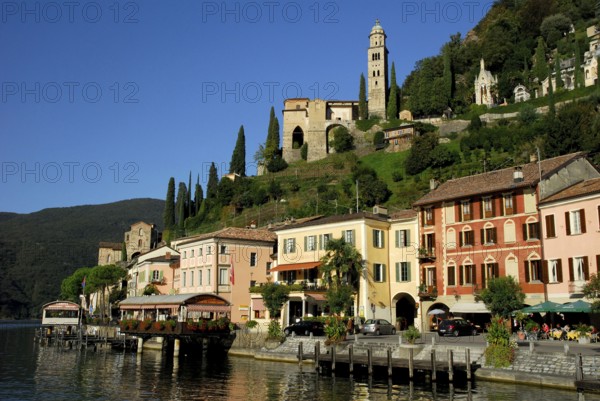 Morcote, Lake Lugano, Lake Lugano, Ticino, Switzerland, Europe