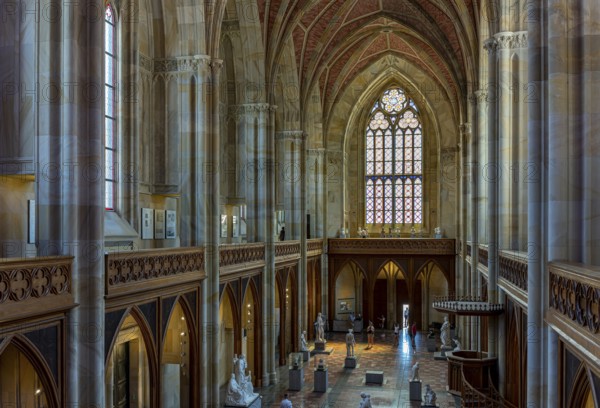 Interior photograph, Friedrichswerder Church, permanent exhibition 19th century Sculpture, Berlin, Germany, Europe