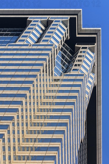 Commercial Building, Facade, Modern, Symmetry, Financial District, Manhattan, New York City, USA, North America