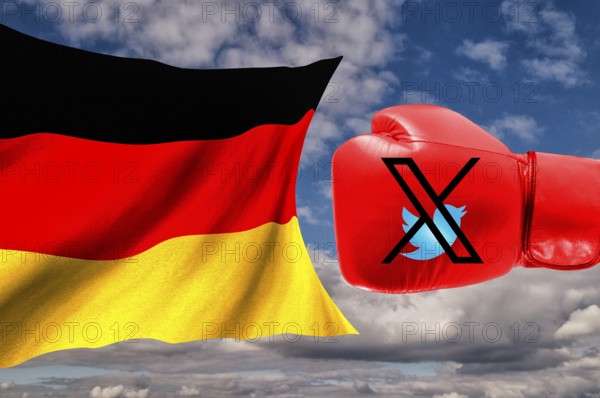 Symbolic image, Elon Musk, Network X, election interference, radicalism, attack on other states, Germany, Trump re-election, USA, politics, announcements, support, millions in donations, vendetta, wanted dictator, Republicans, US electoral system, global danger, lies, 2nd term, global burden, Ukrainian war, Europe