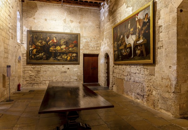 Interior design, Royal Palace Alumdaina, Palma de Majorca, Spain, Europe