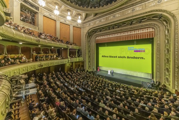 Traditional Epiphany Meeting 2025 of the FDP party. The party event is also the start of the campaign for the 2025 federal election.Stuttgart Opera House. Baden-Württemberg, Germany, Europe