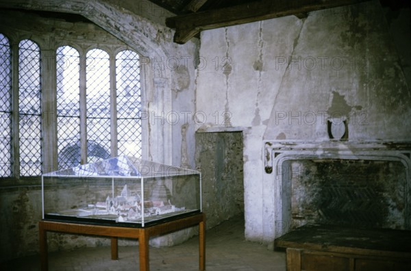 Castle Acre inside, Norfolk, England 1967