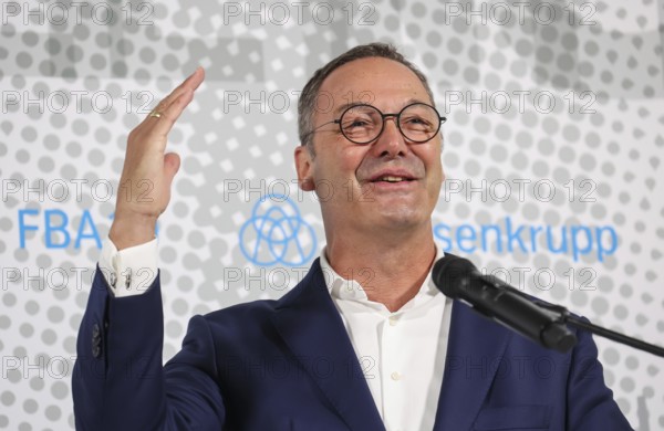 Dortmund, North Rhine-Westphalia, Germany, ThyssenKrupp Steel, Opening of FBA 10 hot-dip coating line 10, on the site of the Westfalenhütte, Bernhard Osburg, Chairman of the Executive Board of thyssenkrupp Steel, Europe