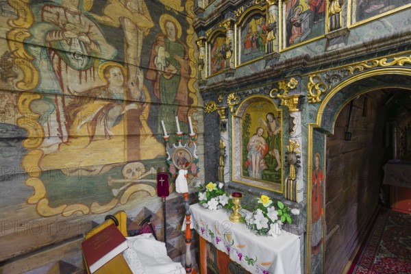 Since 7 July 2008, the wooden Greek-Catholic church of St. Nicholas in Bodružal, Slovakia, is a UNESCO World Heritage. The church dates back to 1658, Europe